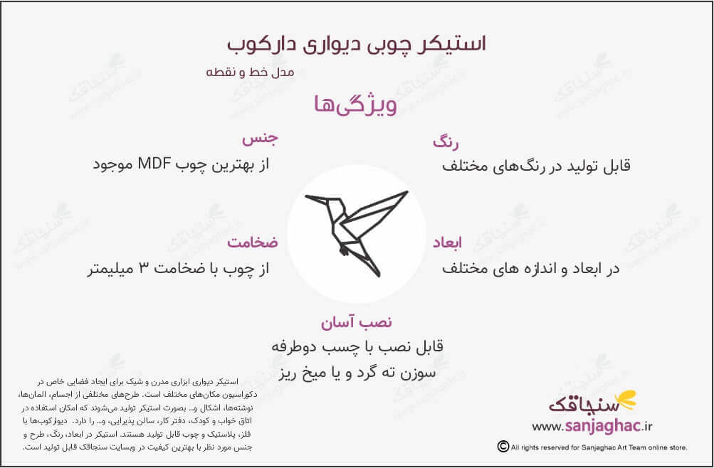 اینفوگرافی استیکر چوبی دیواری دارکوب، استیکر دیواری چوبی دارکوب ، استیکر چوبی دیواری دارکوب، استیکر دیواری دارکوب، استیکر چوبی دارکوب
