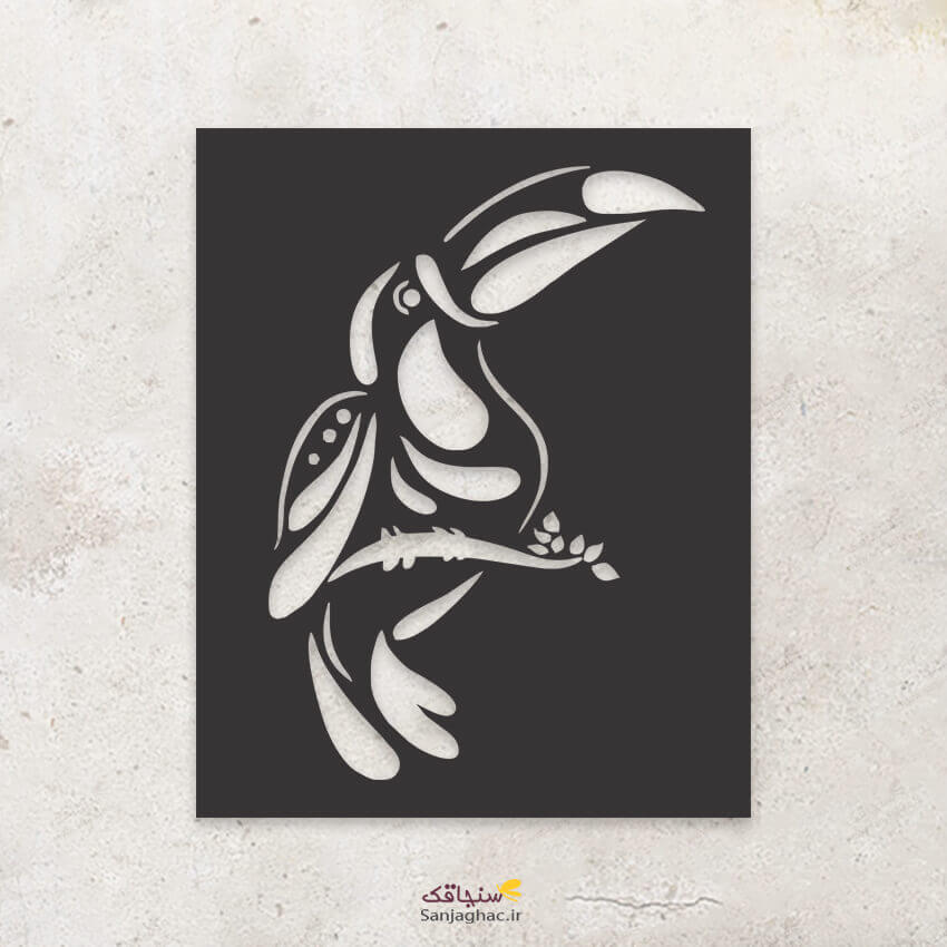 استیکر دیواری چوبی توکان، دیوارکوب چوبی توکان، استیکر دیواری چوبی، دیوارکوب چوبی، استیکر دیواری چوبی فانتزی، استیکر چوبی