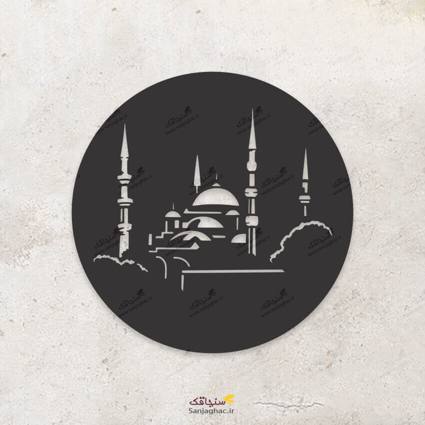 استیکر دیواری چوبی تاج محل